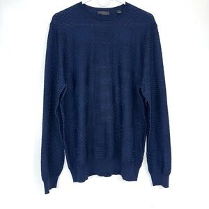 Men’s Saks Fifth Avenue Wool/Rayon Patterned Sweater